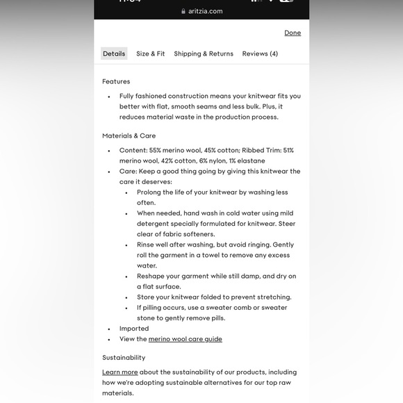 Aritzia Library Sweater - Medium - Picture 11 of 11